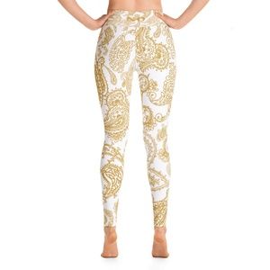 LA Banga | Gold faux foil print leggings